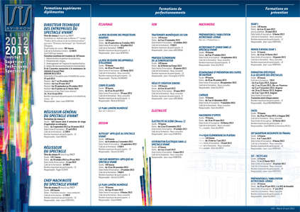 Le calendrier 2012/2013 des formations programmées