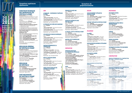 ISTS Calendrier des Formations 2014-2015
