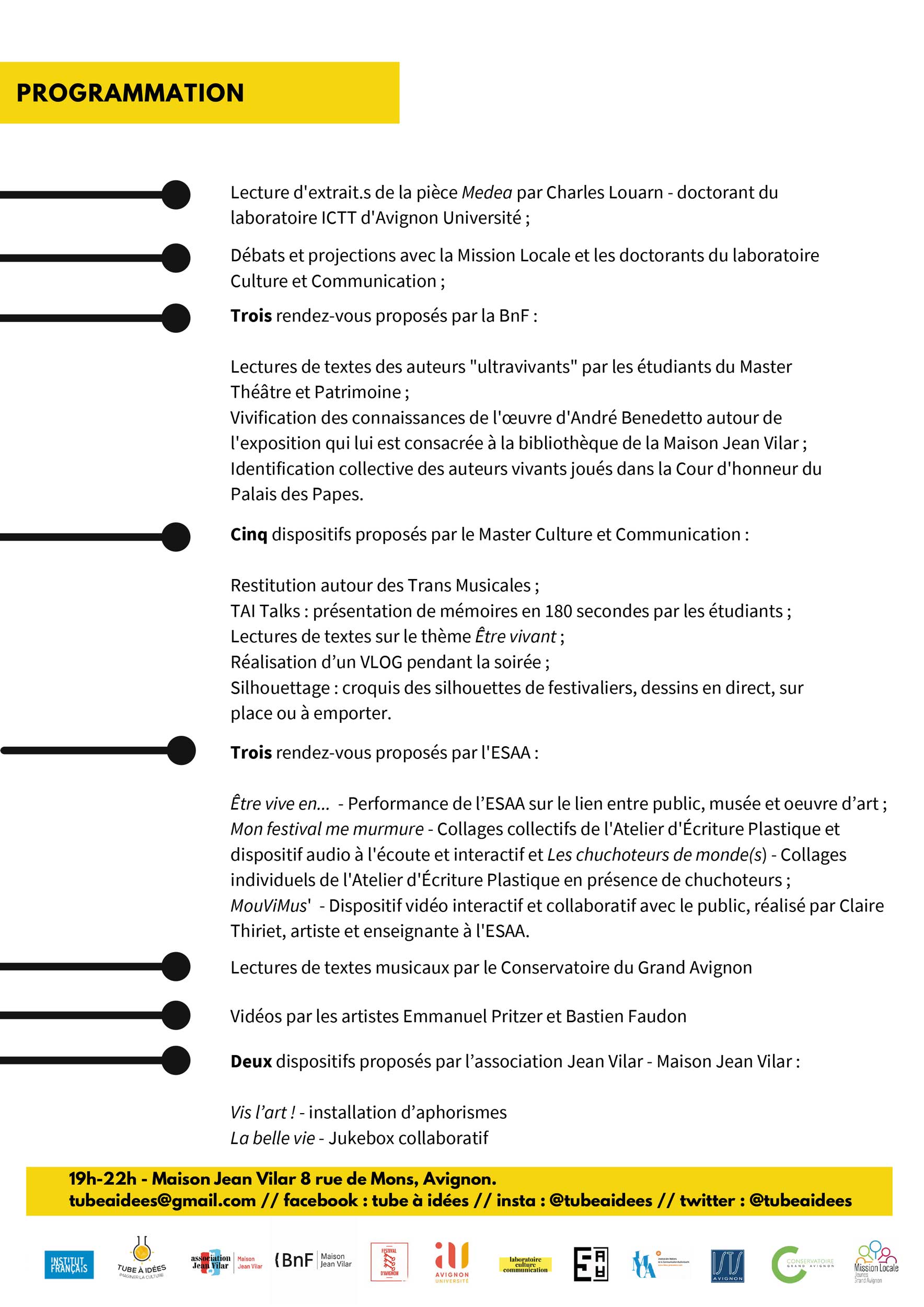 La Nuit des Idées - Communiqué de presse 2020