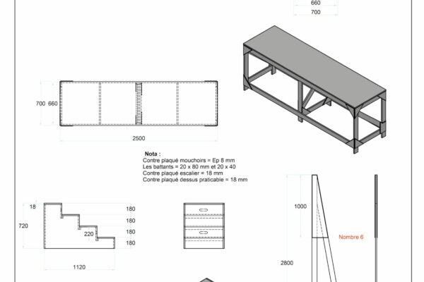 Planche 5 - Escalier lontain