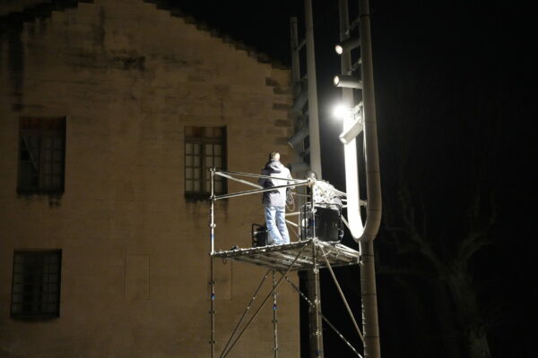 Mapping architectural et sonore -Église des Célestins, Avignon / ©Nadia L - ISTS