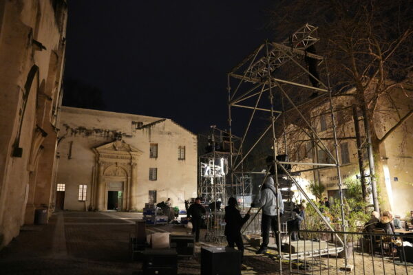 Mapping architectural et sonore -Église des Célestins, Avignon / ©Nadia L - ISTS