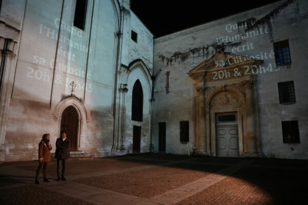 Mapping architectural et sonore -Église des Célestins, Avignon / ©Nadia L - ISTS