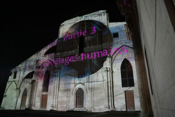 Mapping architectural et sonore -Église des Célestins, Avignon / ©Nadia L - ISTS