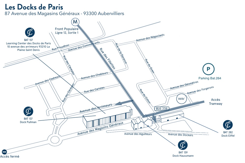 Plan d'accès aux JTSE