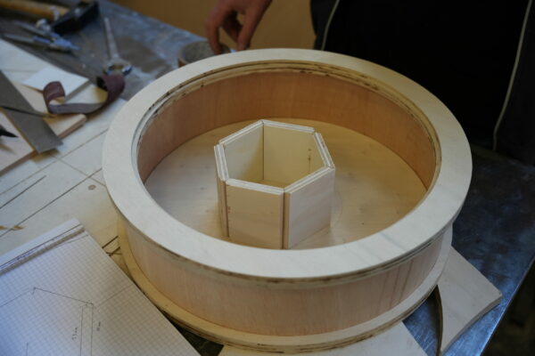 Étape de réalisation d’une boite avec compartiments