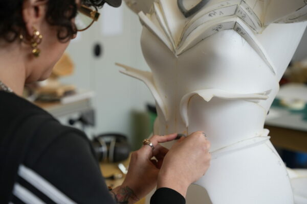 Cuirasse de Cosplay, étape de finalisation avant peinture