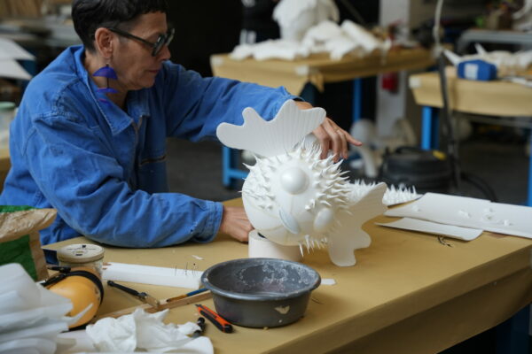 Réalisation d’une sphère avec picots (Plastazote en pâte)