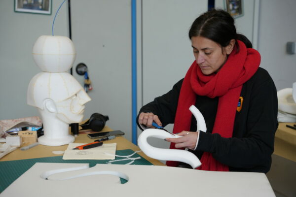 Sculpture en taille directe sur Plastazote