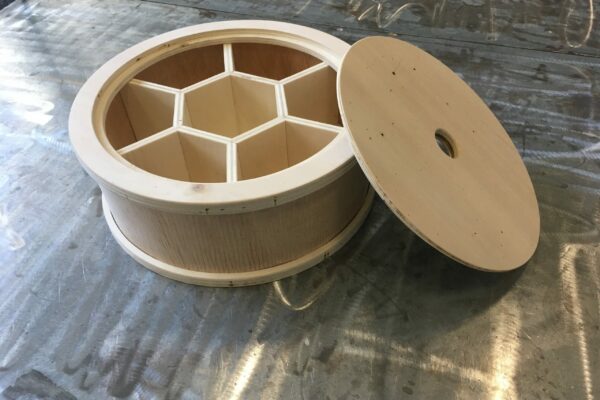 Boîte à compartiments finalisée