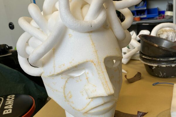 Tête de Gorgone finalisée