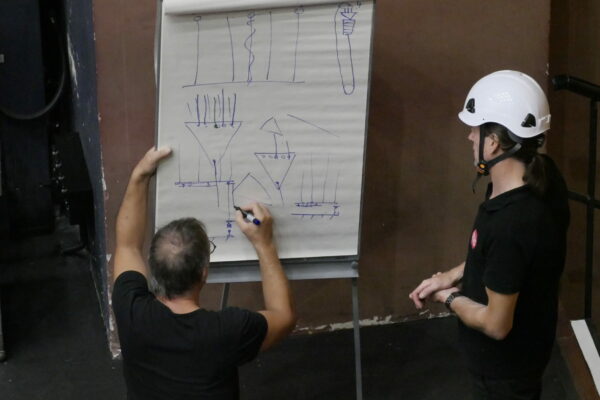 Commande de formation de l’Agglomération Valence – Romans – Accroche levage cintres contrebalancés et motorisés / ©Frédéric Caron
